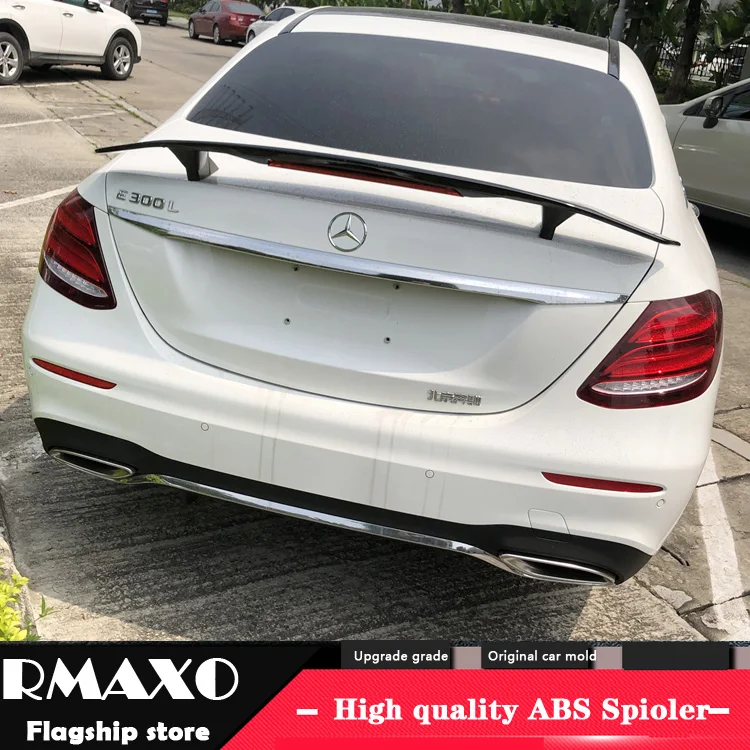 Для W213 спойлер 2006 2018 Mercedes Benz E CLASS TF E200 E260 E63 Спойлер ABS Материал заднего крыла