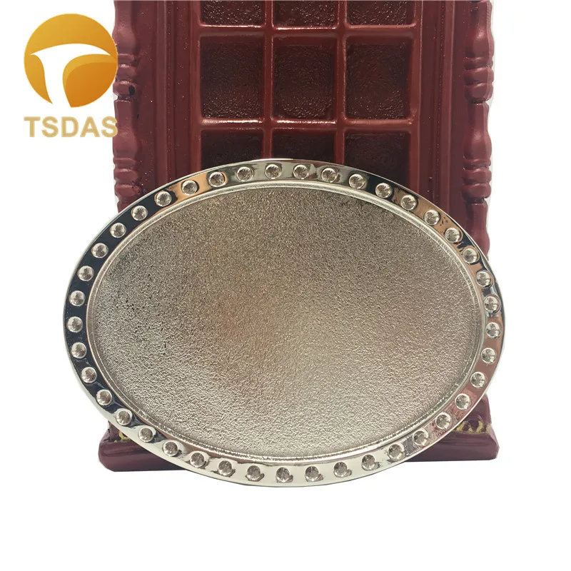 Супер крутая 3D Серебряная пустая металлическая пряжка для ремня Сделай Сам