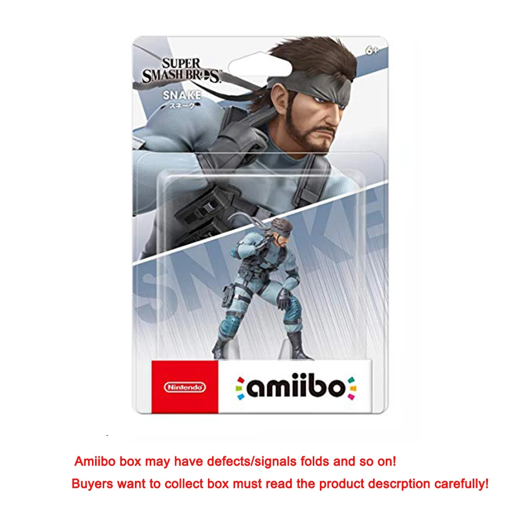 Snake Фигурка Amiibo Super Smash Bros. Серия Для nintendo переключатель Фирменная Новинка - Цвет: Snake