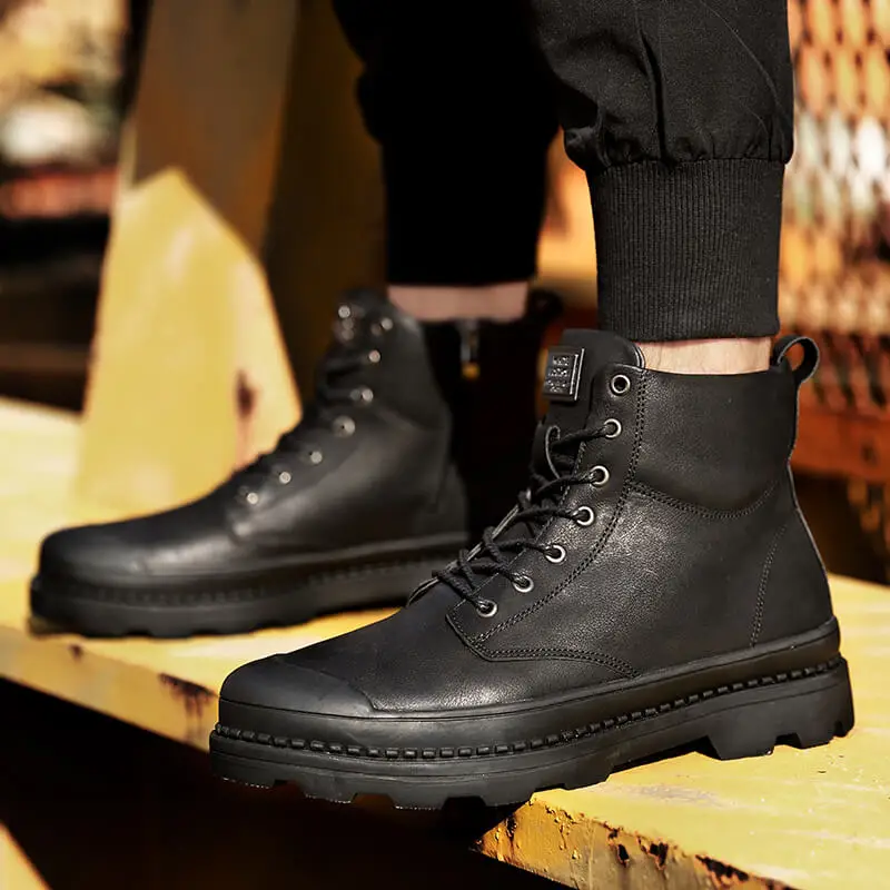 2019 модные зимние ботинки на меху для мужчин кроссовки мужская обувь повседневные