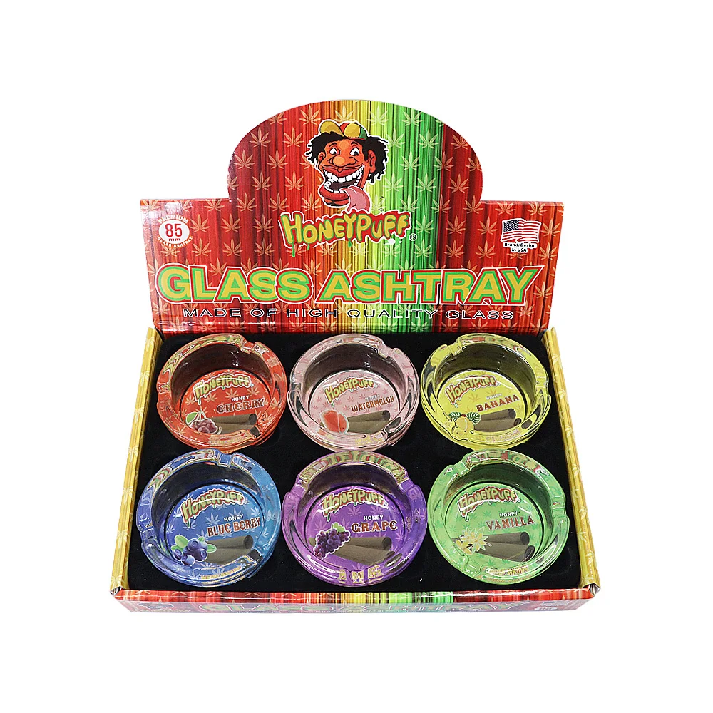 

HONEYPUFF тяжелый пепельница из хрустального стекла костюм для сигарет сигары Премиум стеклянный поднос для сигарет костюм для женщин и мужчин ...