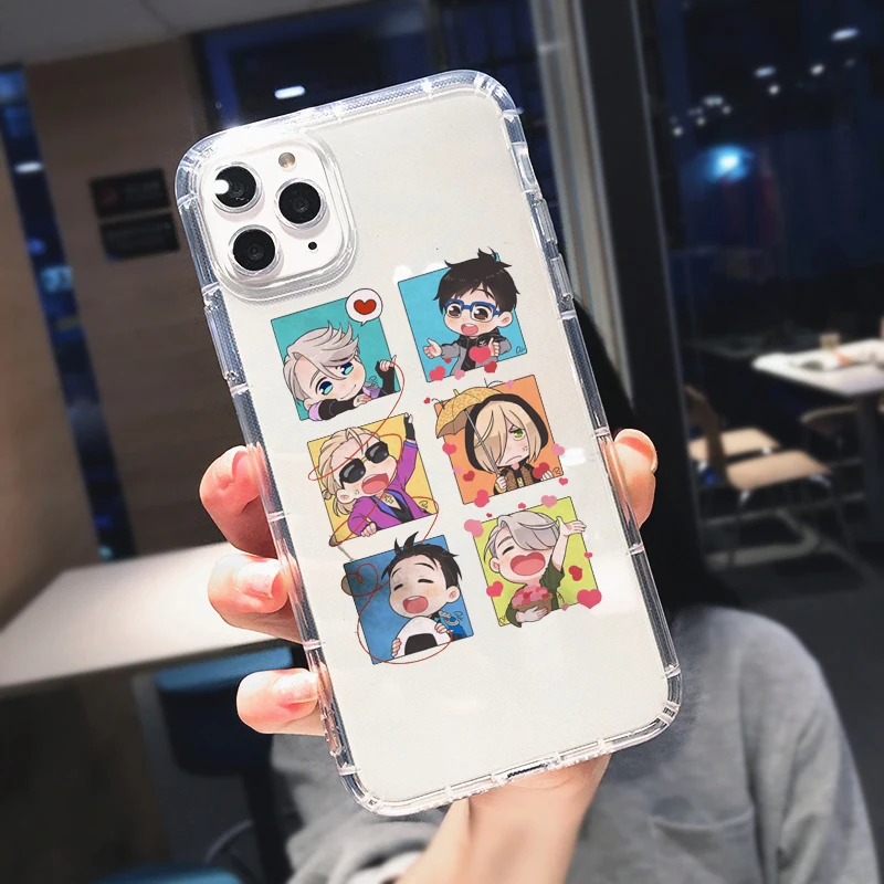 Прозрачный мягкий силиконовый чехол ZUIDID Yuri on Ice для iPhone 12 11 Pro Max XS X 8 7 SE2020 XR 6Plus |