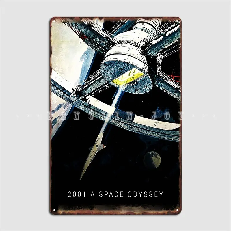 

2001 A Space Odysseys Metal Sign Kitchen Poster Cinema Garage Vintage Tin Sign Poster
