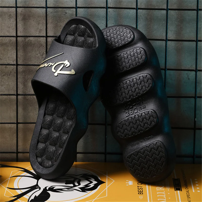 

2021 Summer Non-slip Bathroom Slides Flops Couples Unisex Platform Slippers Home Men Slippers Simple Solid Color Shoes