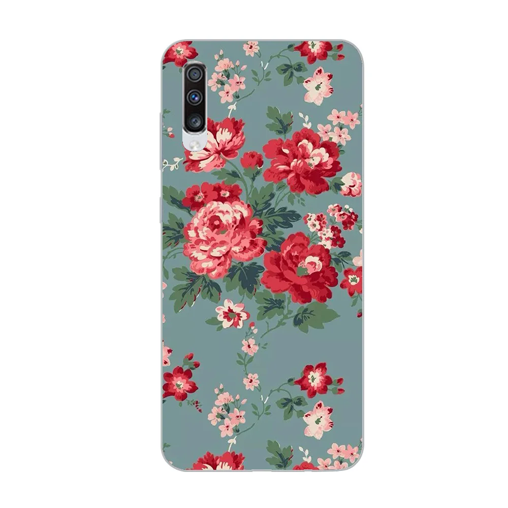 WM03251 Чехол для телефона ciciber для samsung Galaxy A50 A70 A80 A40 A30 A20 A60 A10 A20e Мягкий силиконовый чехол из ТПУ с розами в винтажном стиле - Цвет: WM03251