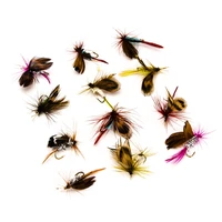 12pcs fly fishing insects butterfly fishing equipment accessories carp lures baits spinnerbait isca artificial tackles tools