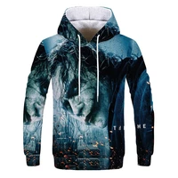 2021 new product hot sale men and women fashion 3d printing handsome casual hoodie popular hooded breathable horror hoodie