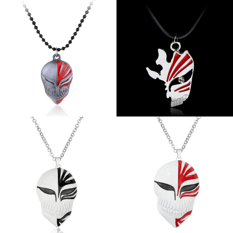 Новый аниме Блич Ичиго Куросаки маска логотип кулон ожерелье для косплея