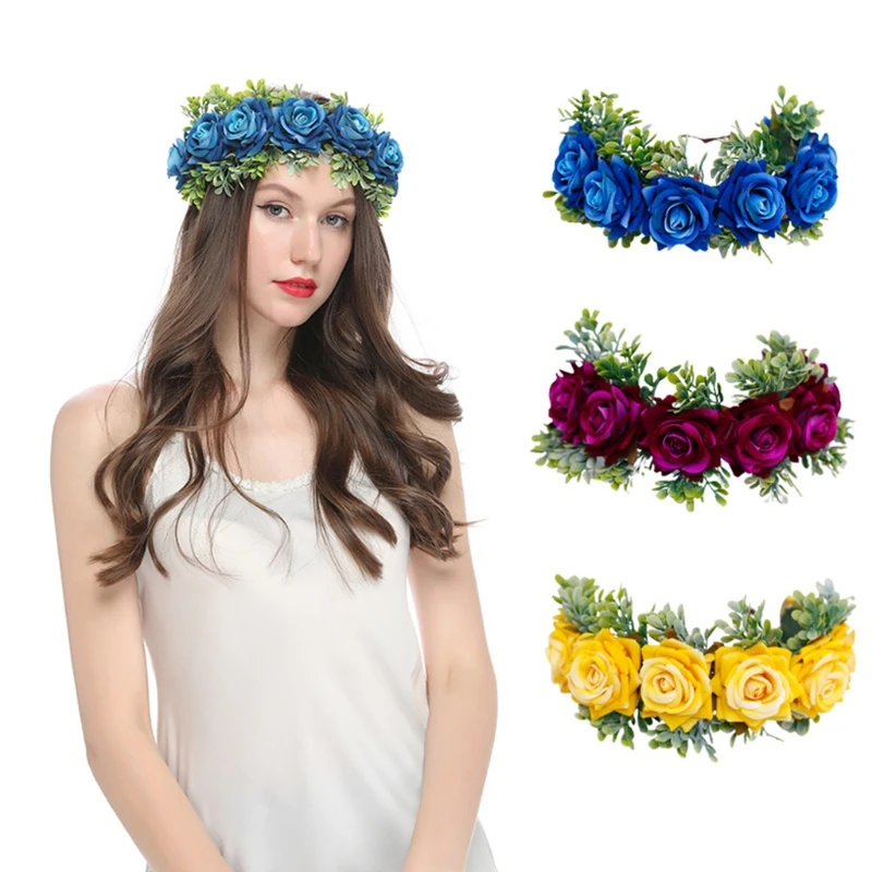 Женская Цветочная повязка на голову свадебная для волос| |