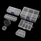 Прозрачная пластиковая шкатулка для ювелирных изделий, для серег, бусин