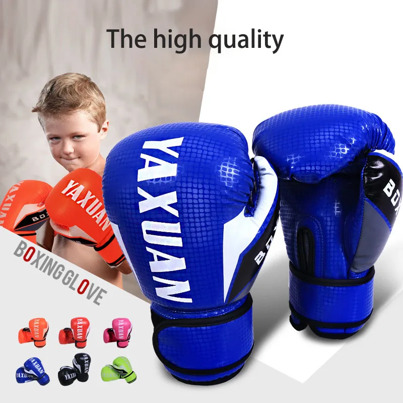 New 6 Oz Children's Boxing Gloves Boys Girls Muay Thai Boxe Sanda  Free Fighting Training MMA Boxing Training Glove Wholesale