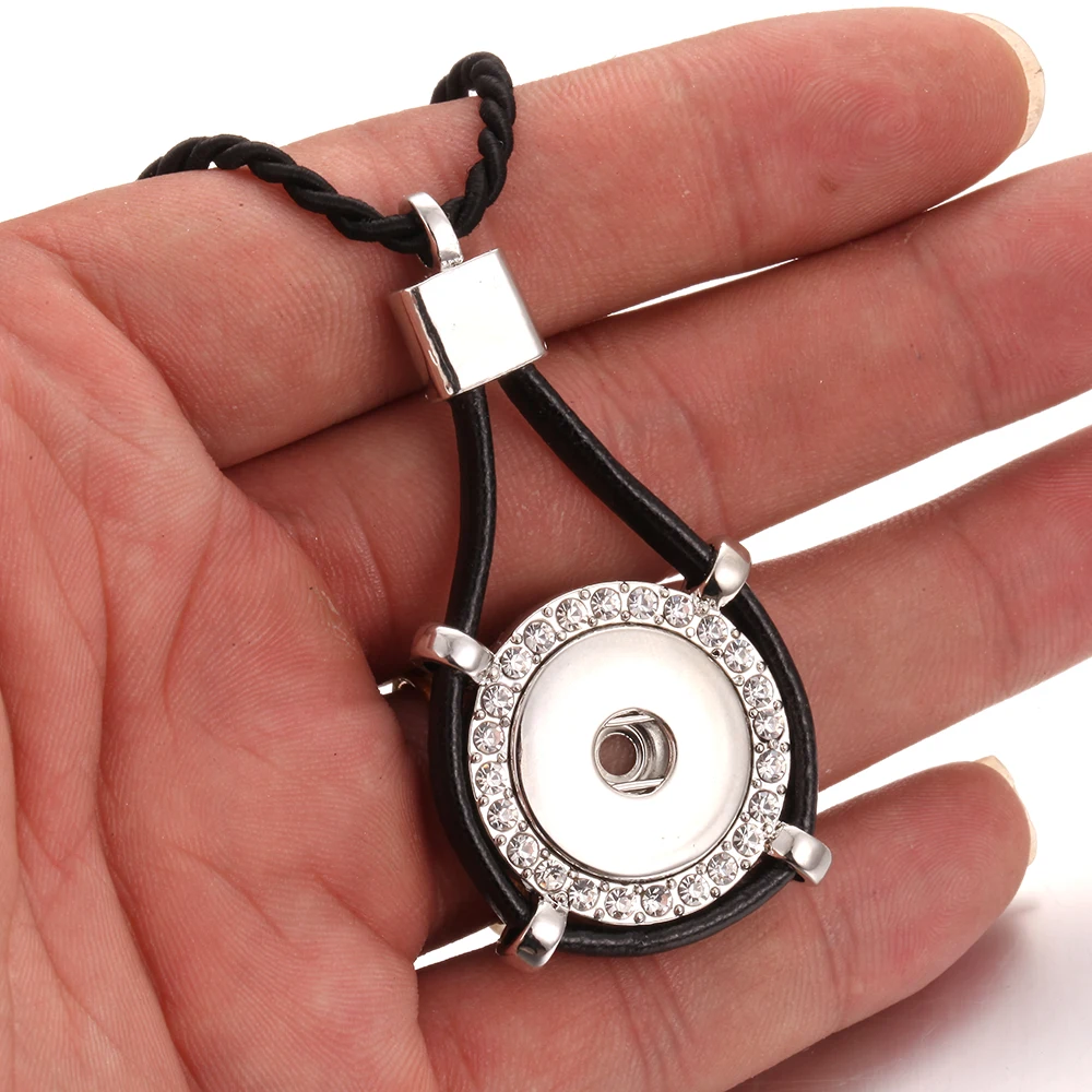 Женское кожаное ожерелье с подвеской 18 мм 20 мм|Ожерелья подвеской| |