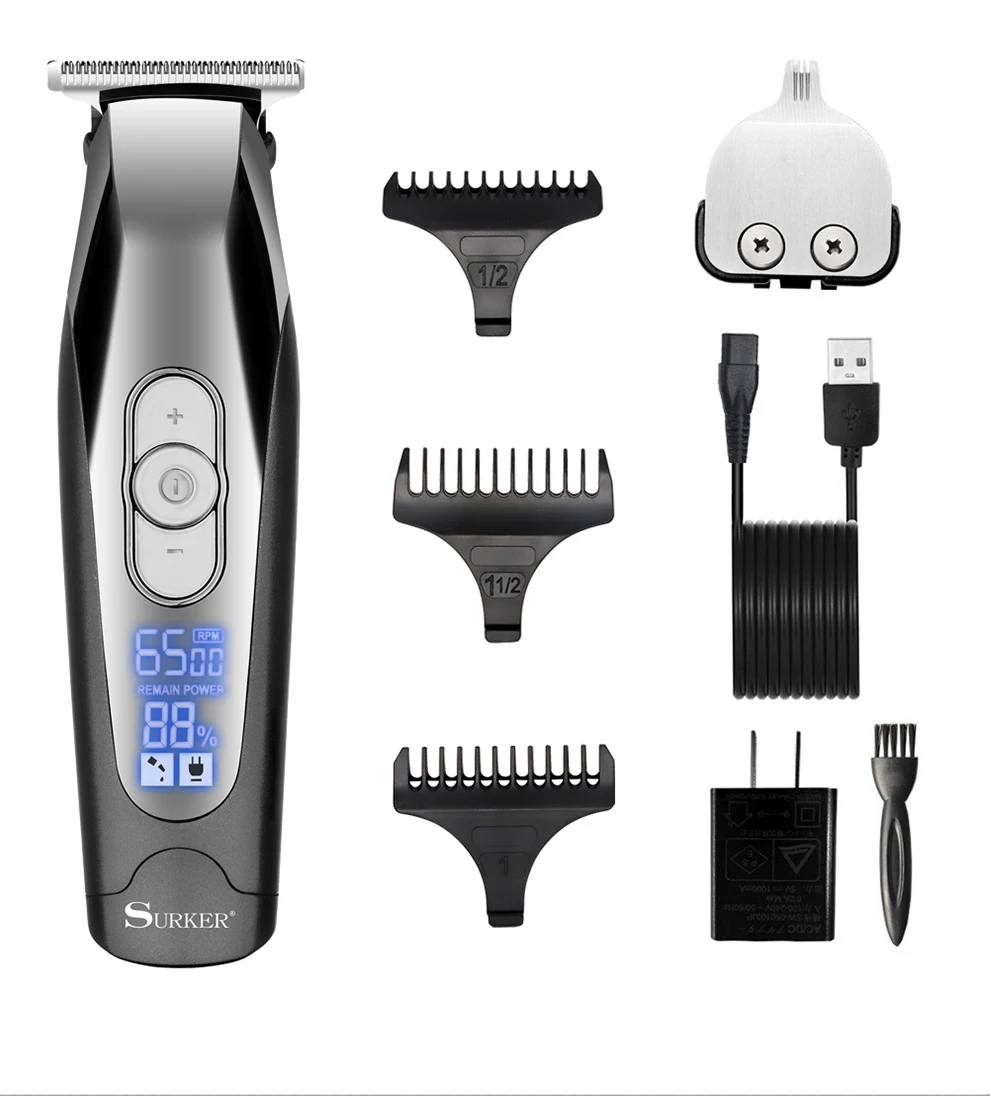 

surker electric hair trimmer SK-553 2 in 1 rechargeable hair clipper oil head clipper haircut machine hair carving
