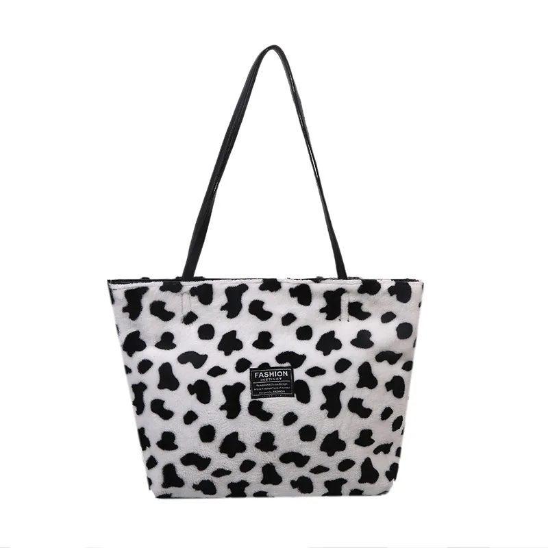 

Luxury High Quality 2021 New Fashion Casual Ladies Plush One-shoulder Tote Bag Autumn and Winter Plush Large-capacity Female Bag