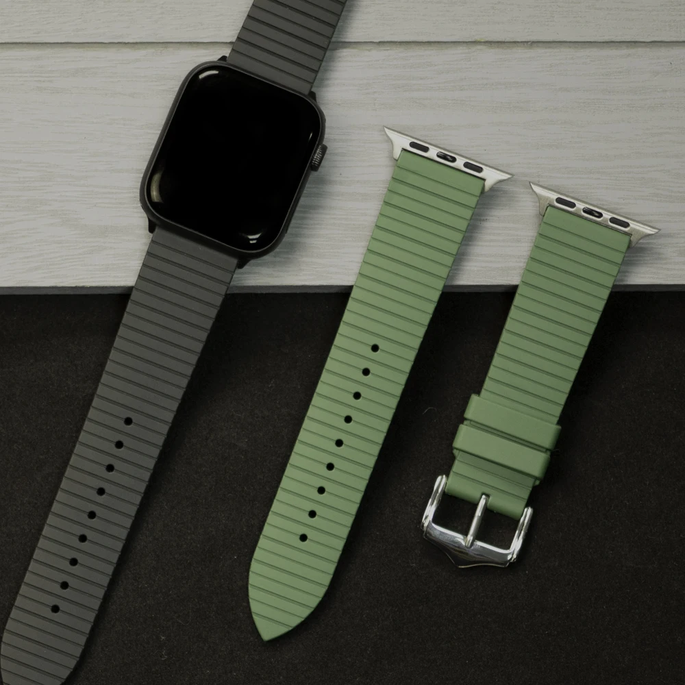 Водонепроницаемый ремешок для iWatch браслет 38 мм 42 силиконовые полосы Apple Watch SE 6 5 4 3