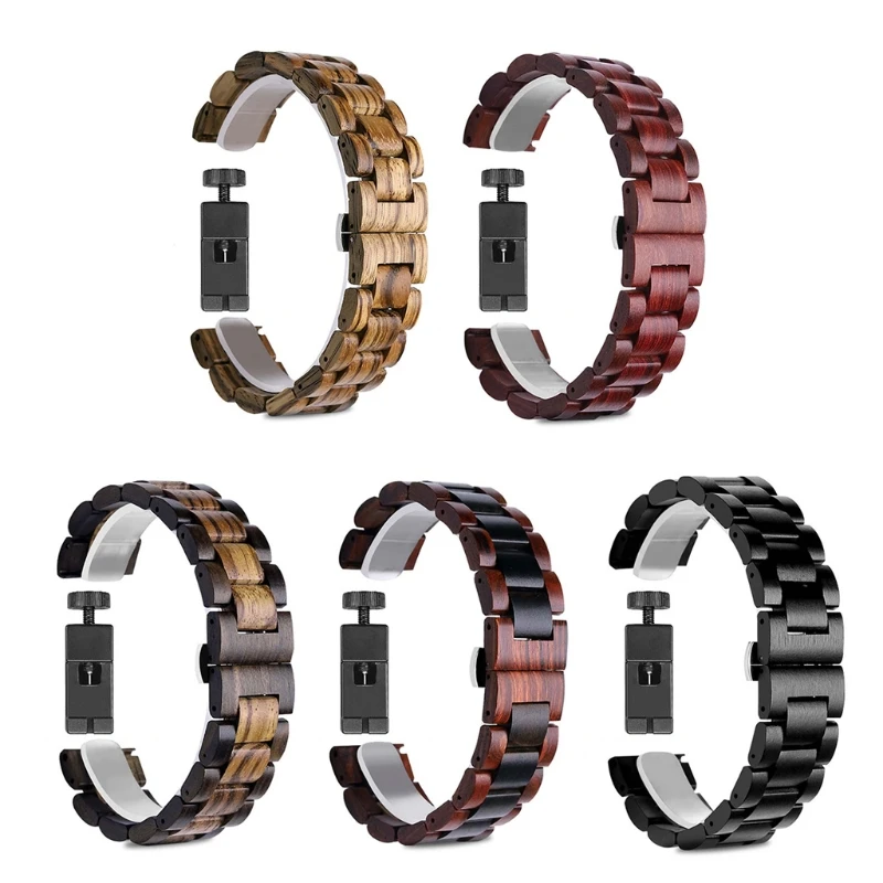 

35EA 20/22mm Wood wristband For -Huami watch 1/2/GTR,Huawei -GT,-Galaxy Watch Strap universal sandalwood replacement Belt