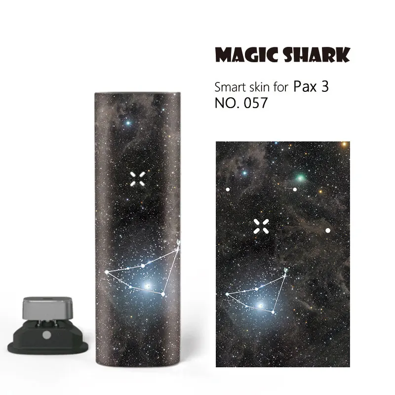 Magic Shark Star Sky Dreamy 12 Constellations Bumpy PVC Full Case Cover Wrap Film Skin Sticker for Pax 3 Kit 055-066 | Мобильные