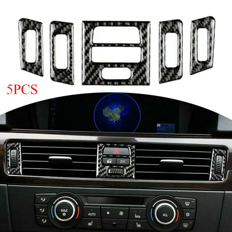 

For BMW 3 Series E90 E92 E93 2005-2012 Carbon Fiber Air Vent Outlet Cover Trim