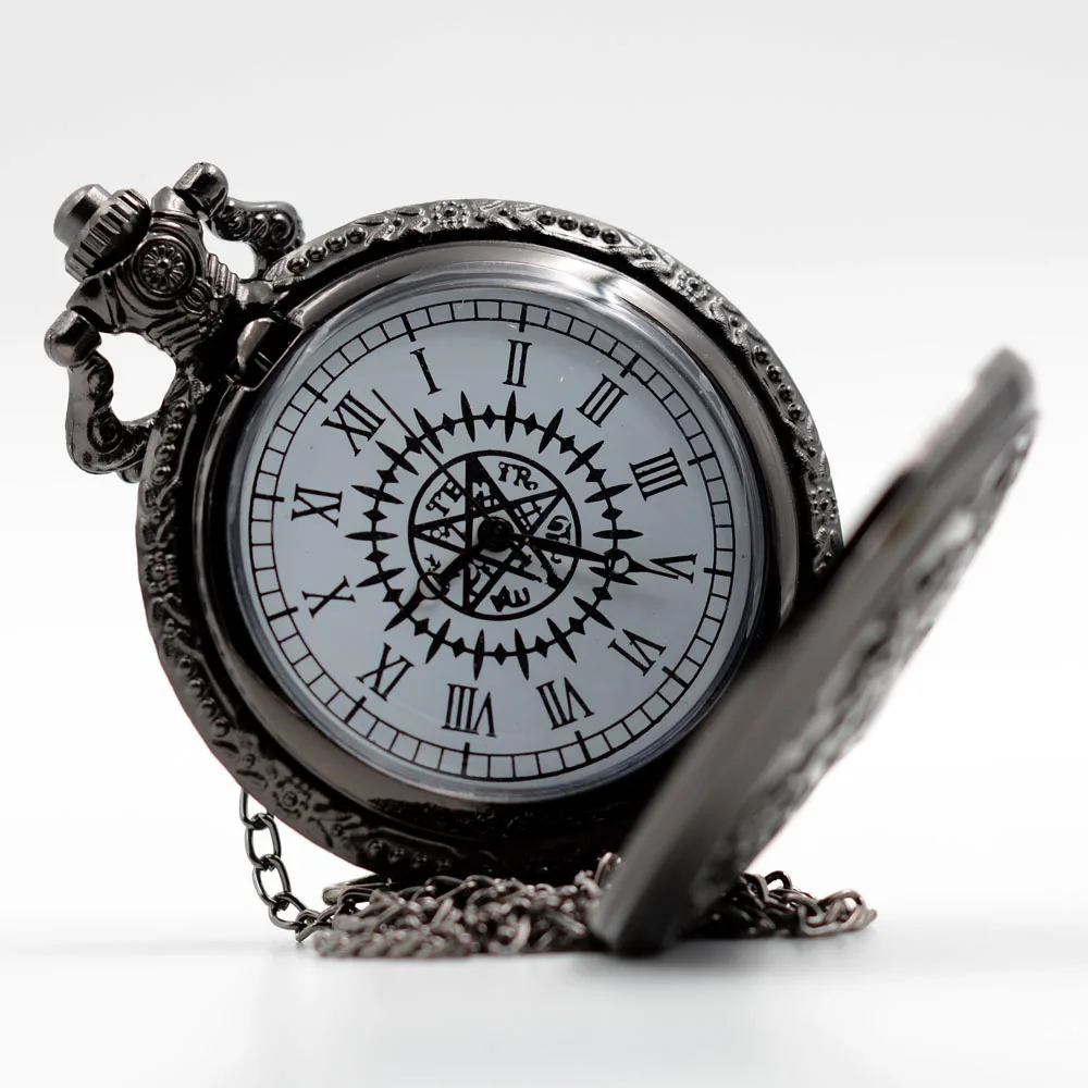 Новые модные кварцевые карманные часы Kuroshitsuji черный Батлер аналоговые Мужские и