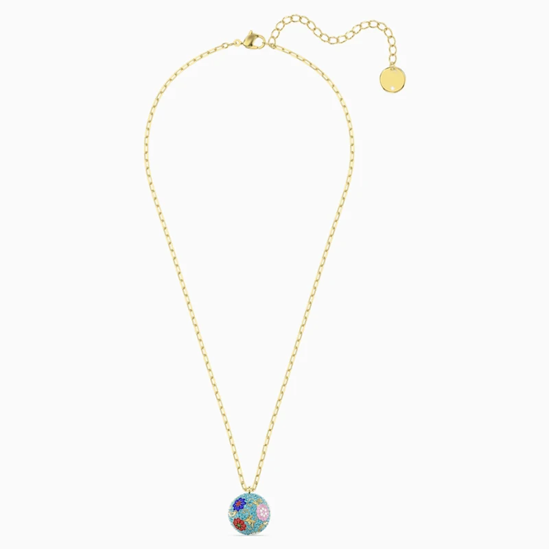 

2021 Fashion Jewelry SWA New FLOWER OF FORTUNE Necklace Elegant Flower Ball Decoration Decorative Female Romantic Jewelry Gift