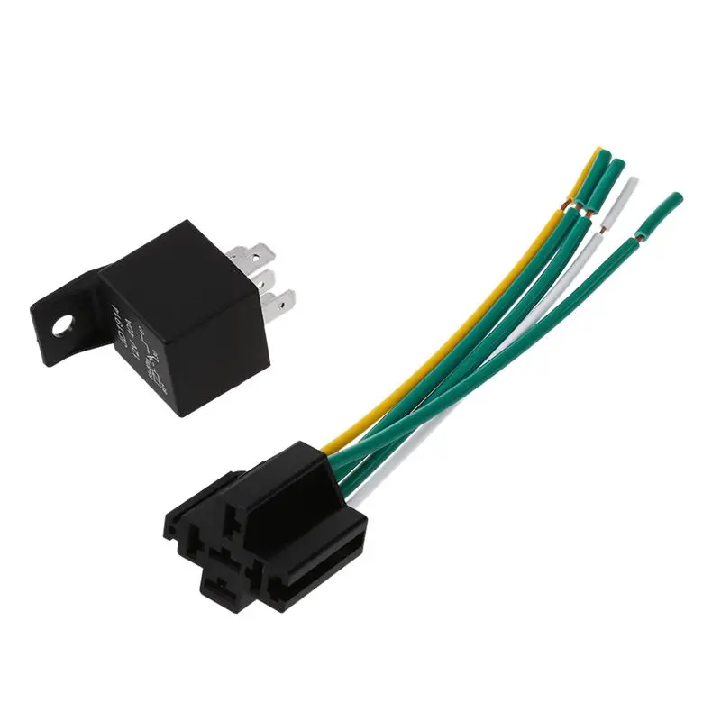 12V Automotive Changeover Relay 40A 5-Pin with Socket Holder | Обустройство дома