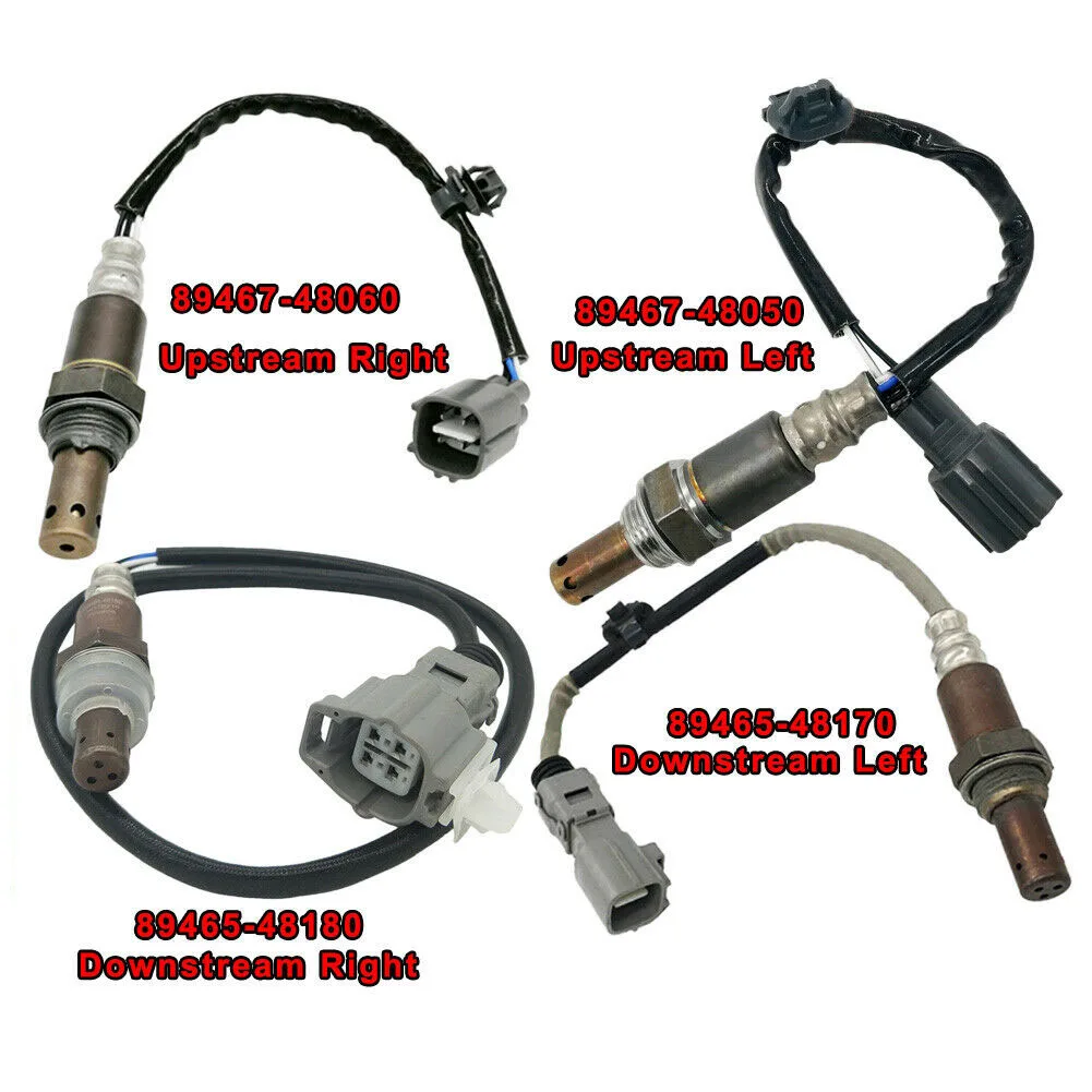 

4pcs/Set UP+Downstream 89465-48170 89465-48180 89467-48050 89467-48060 Oxygen Sensor For Toyota Highlander 2004-2007 3.3L 3MZFE