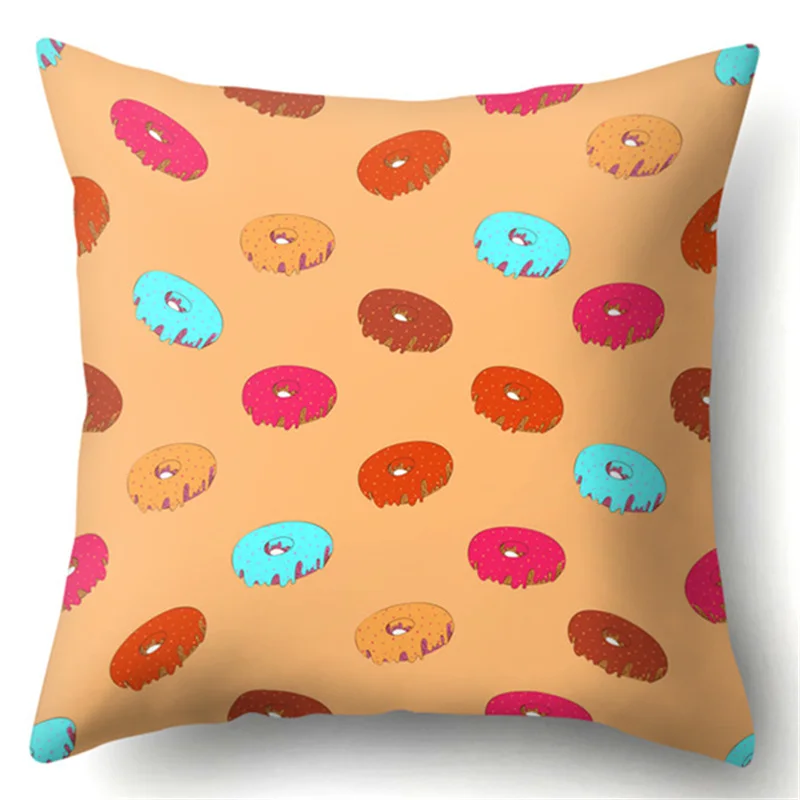 Наволочка для подушки чехол в виде пончика декоративный спальни домашний декор
