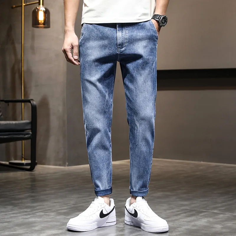 

2021 Spring and Fall Fashion Trend Men's Jeans, Retro Casual Comfortable Stretch Fashion Jeans NZKA24