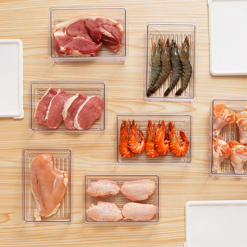 Коробка для приема на холодильник прозрачная крышка коробка хранения фруктов