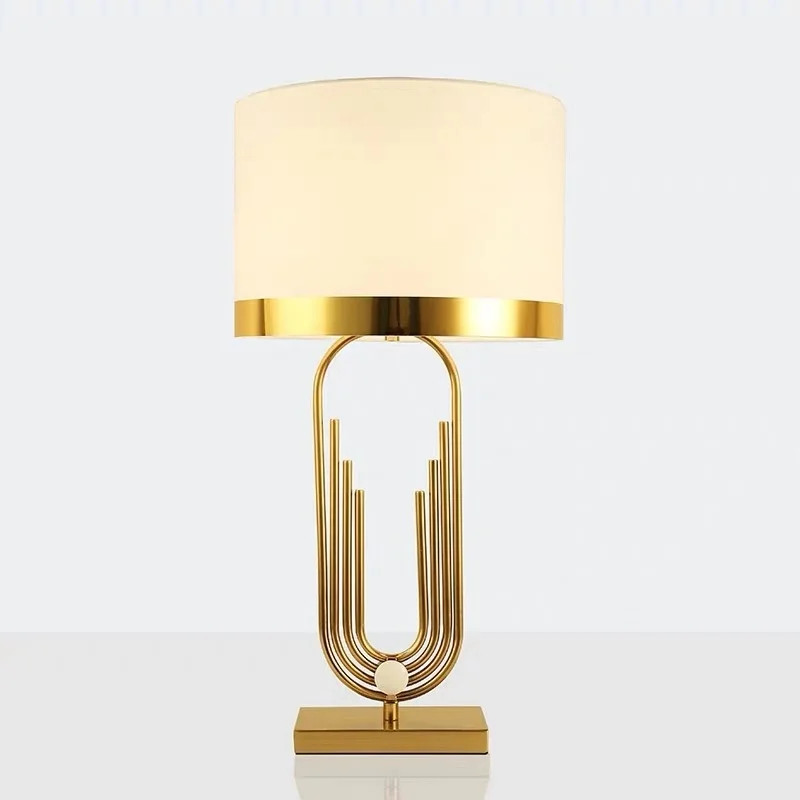 

Living Room Postmodern Minimalist Glass Cylindrical Lighting Bedroom Bedside Creative Study Net Red Crystal Table Lamp