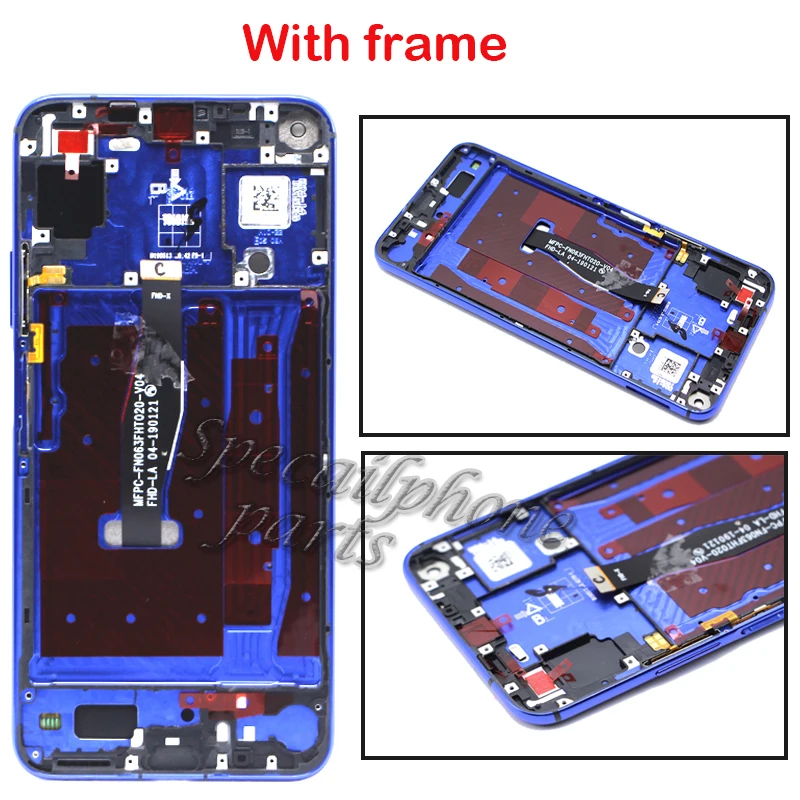 For Huawei honor 20 LCD Display Touch Screen YAL-L21 With frame Digitizer Assembly Replacement Repair Part for Honor pro | Мобильные