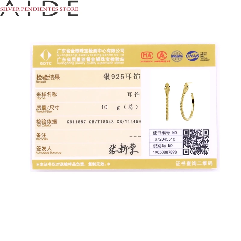 

AIDE 925 Sterling Silver Serpentine Diamond Hoop Earrings 2021 Trend Snake Shape Woman Earring Jewelry Boucle Oreille Femme