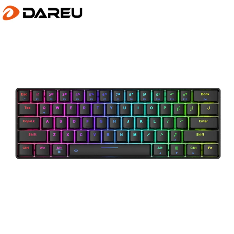 

Dareu Tri-mode (wired+2.4G+BT) RGB Hotswap Mechanical Keyboard with Built lithium battery for Multi-device switching EK861/EK871