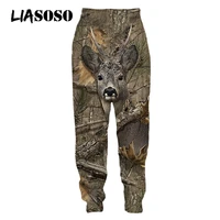liasoso 3d print wild animal fox pig wolf hunting hunter sweatpants harajuku casual sweat pants jogging women men cool clothing