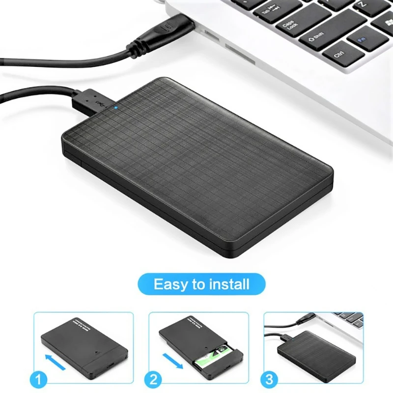Корпус для жесткого диска SATA 2 5 дюйма USB 3 0 сдвижная Крышка мобильного | Компьютеры