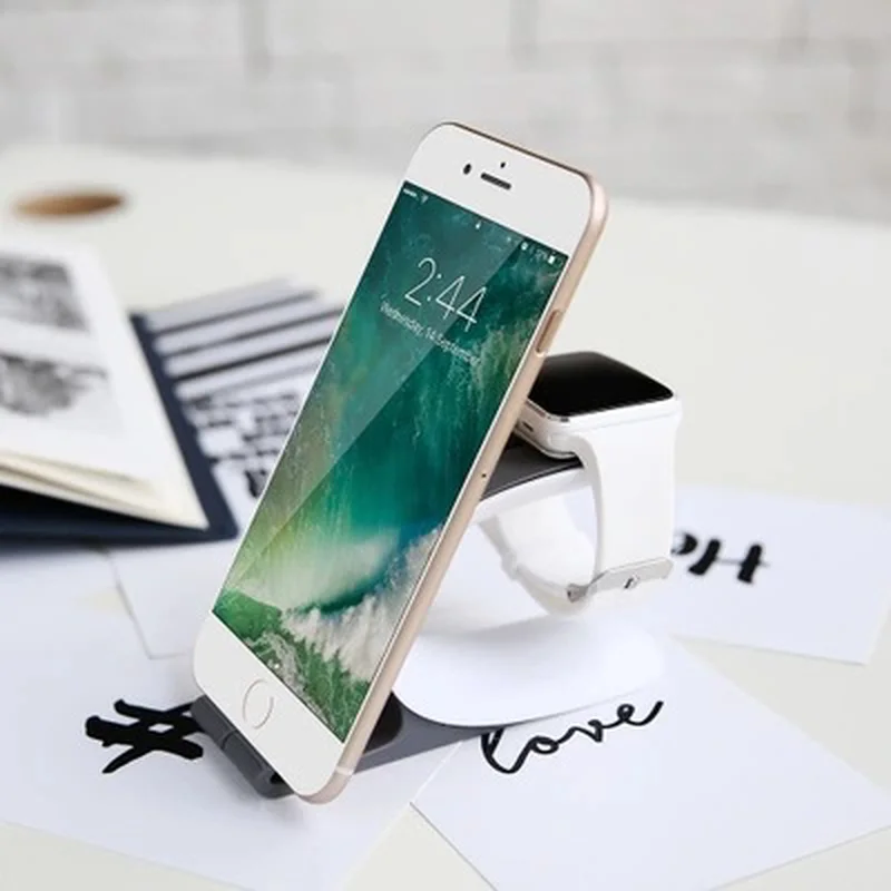 2 в 1 док станция для Apple Watch iPhone X XR XS мобильный телефон планшет|Подставки и