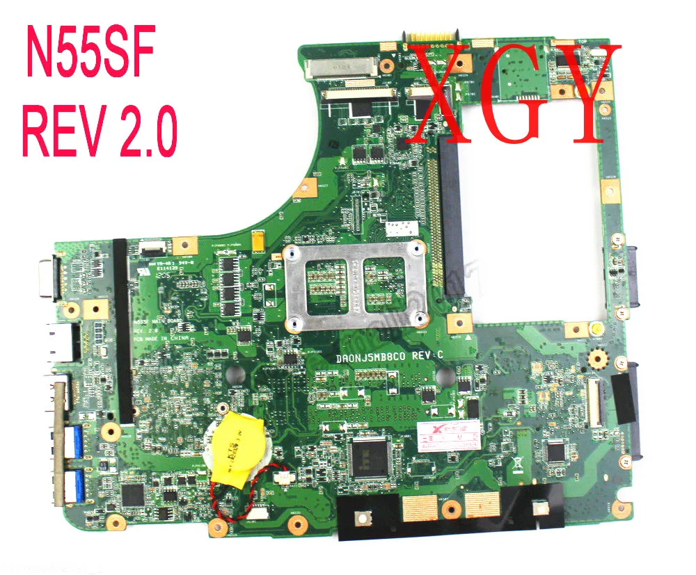 Материнская плата N55SF REV2.0 для ноутбука ASUS N55S N55SL материнская 100% ТЕСТ ОК |