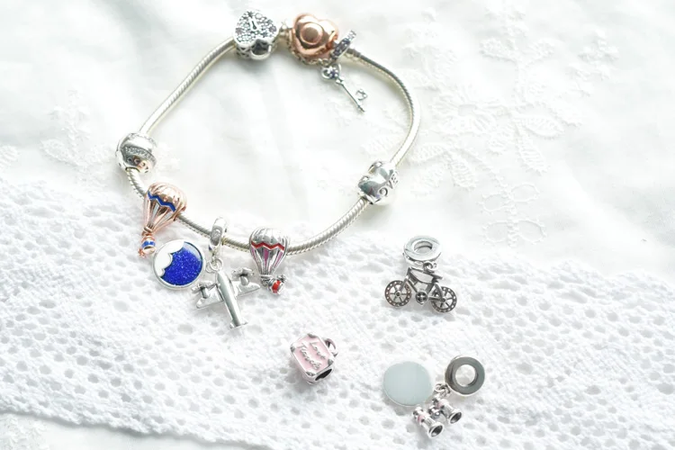 Новое поступление 100% бусин бинокль в форме сердца подвески подходят для