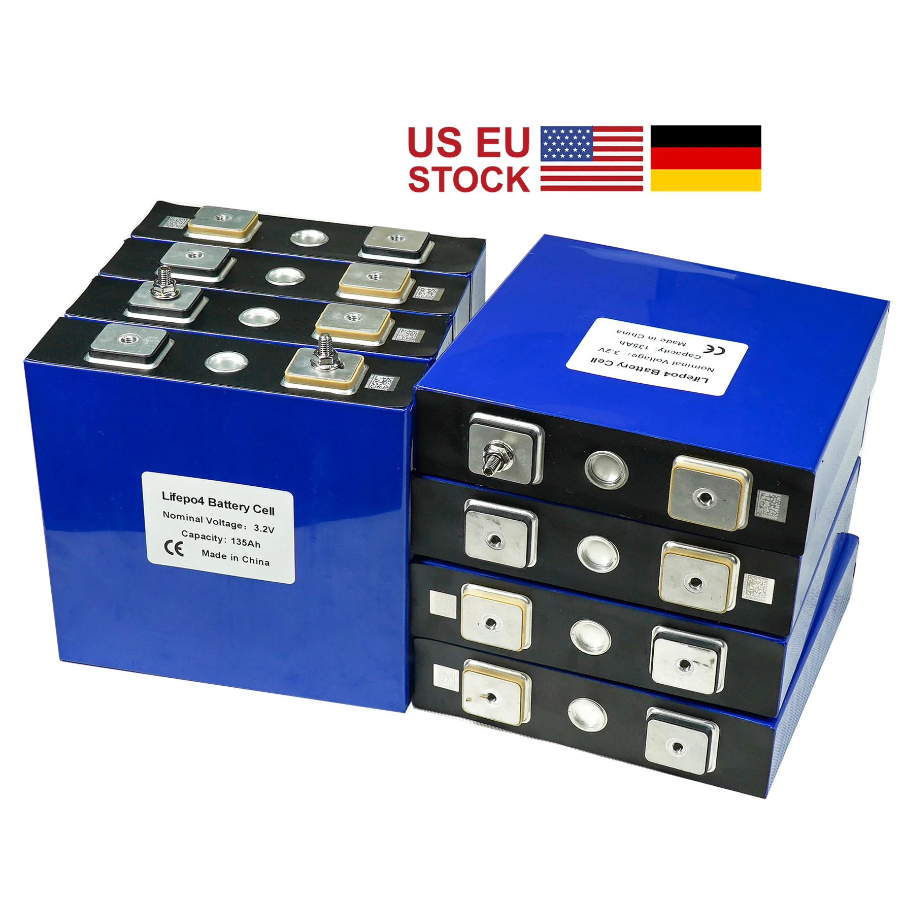 8 шт 3 2 V 125Ah Lifepo4 Батарея Класс нового литий железо фосфатных аккумуляторов и не 150AH
