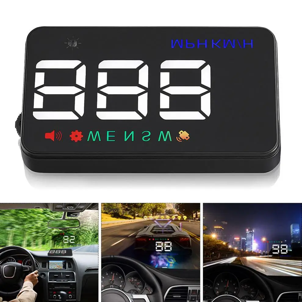 Универсальный 3 5 дюймов A5 Автомобильный дисплей лобовое стекло проектор