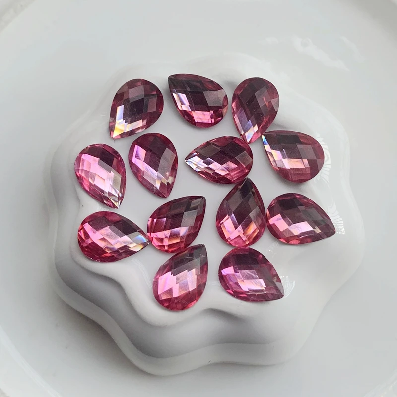 Каплевидные Стразы с плоской задней стороной полимерные кристаллы камни сделай