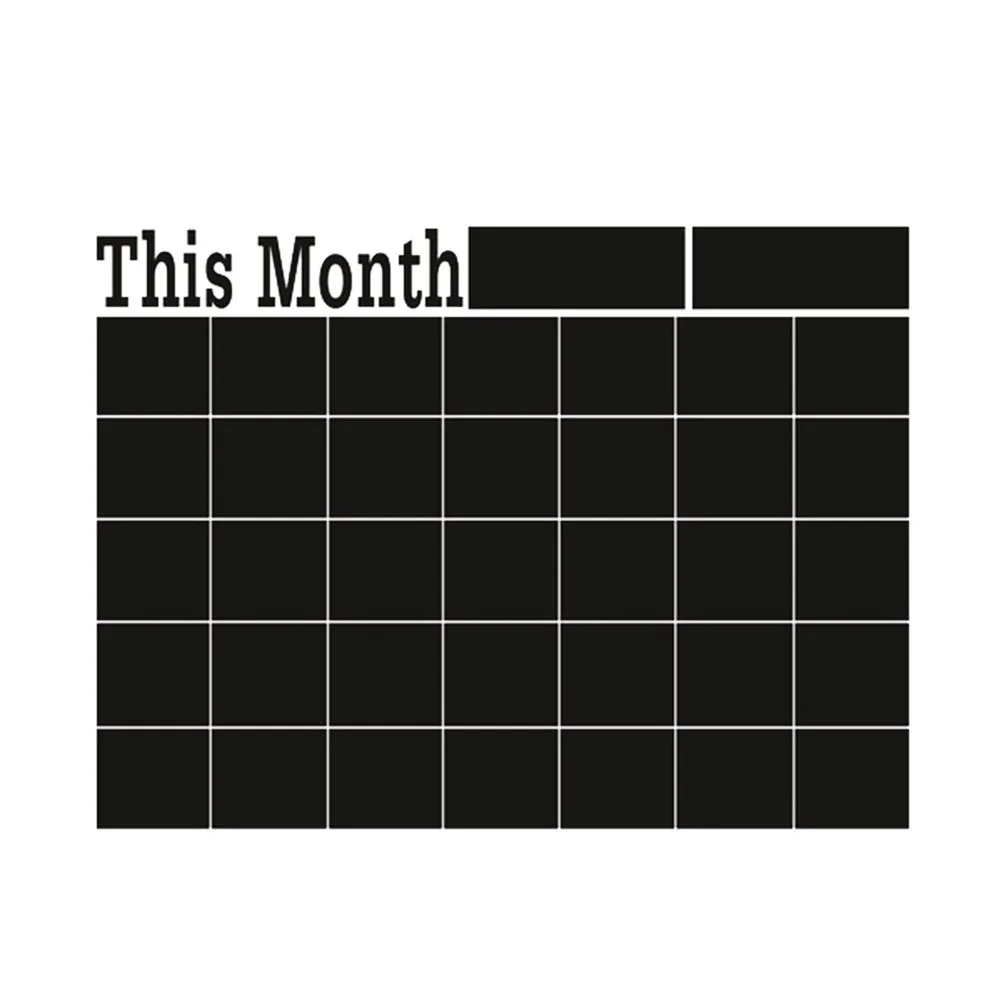Removable Monthly Plan Chalkboard Blackboard Sticker Office Home Wall DIY Decal | Дом и сад
