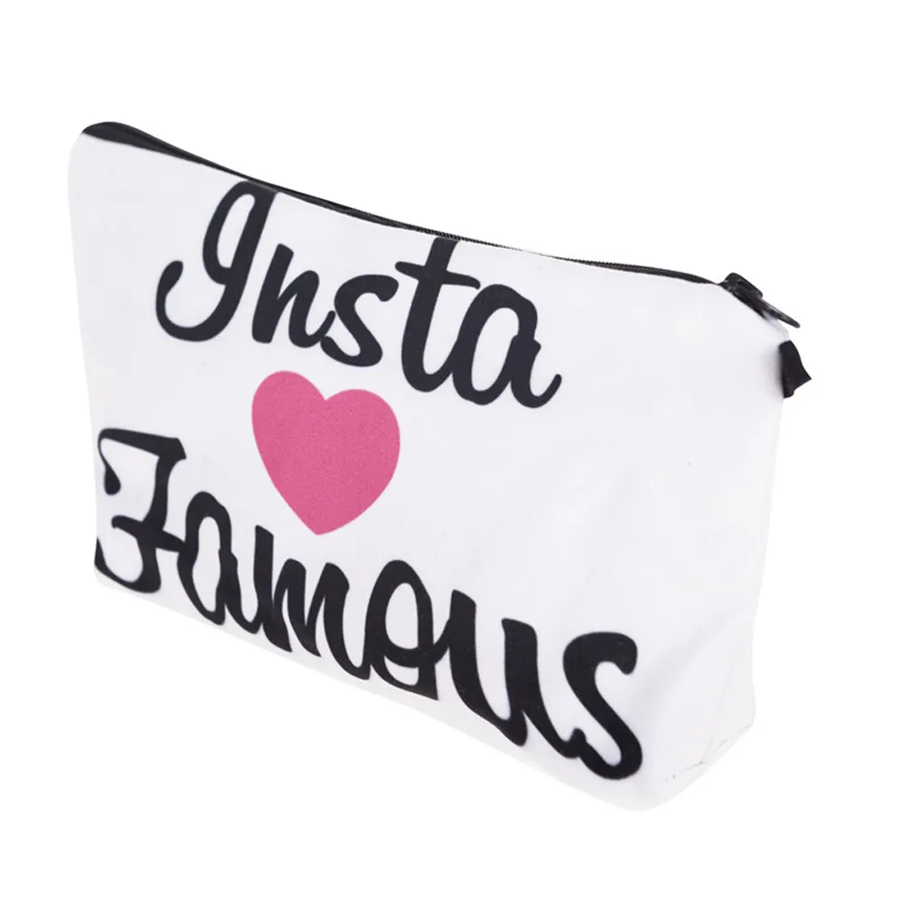 Косметичка женская с буквенным принтом саквояж для Хранения Туалетных