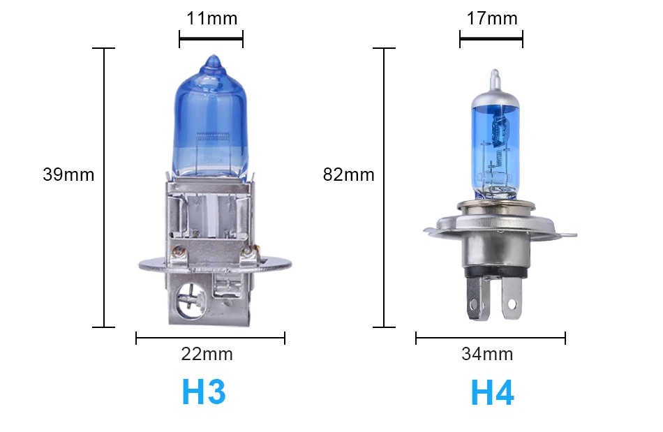 Галогенные лампы OSRAM H1 H3 H7 Светодиодный H4 дальний и ближний свет 5000K очень белый 12В комплект автомобильных фар H9 H11 противотуманнае фары HB3 HB4 9005 9006 9003