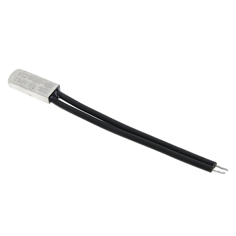 

R58C 5Pcs KSD9700 5A 250V 50 Degrees Celsius (N. O.) Thermostat Temperature Switch