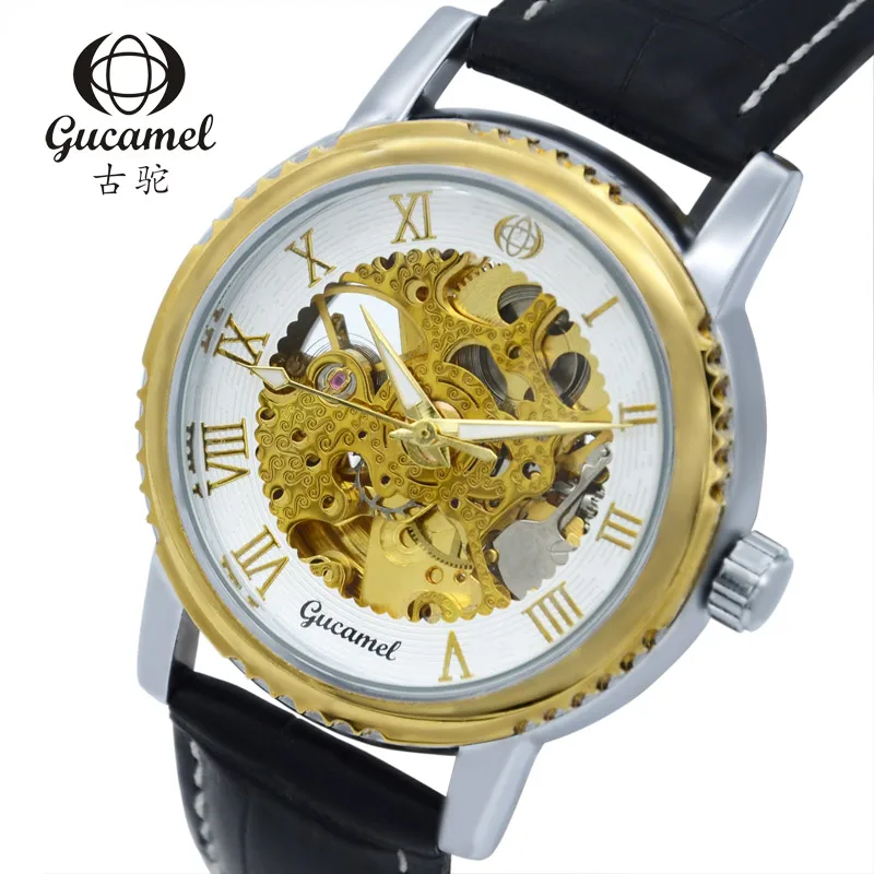 Gucamel новые мужские высококлассные модные деловые точные часы в подарок