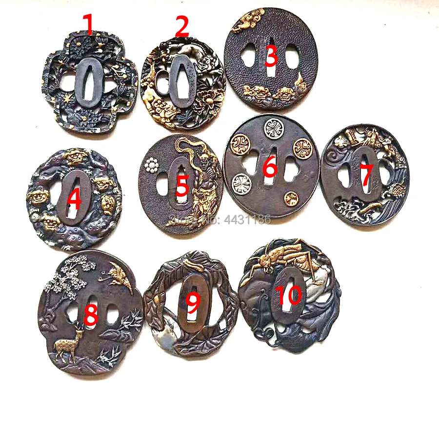 Ручная работа медная Цуба меч гвардия для японской Самурайской