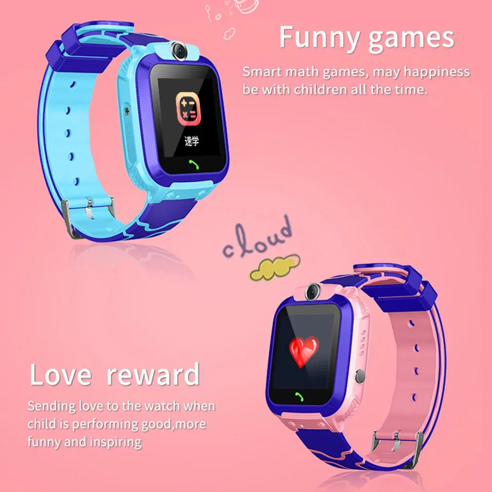 Детские Смарт-часы для девочек и мальчиков с Gps-локатором шагомером