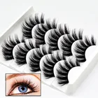 5 пар 3D ручной работы Натуральные Искусственные технические длинные ресницы для макияжа 3d норковые ресницы для наращивания норковые ресницы для красоты