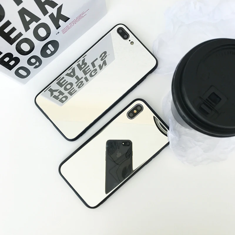 Роскошный зеркальный чехол-накладка для iPhone 11 Pro 7 8 Plus 6 6s X XS Max XR Ультратонкий